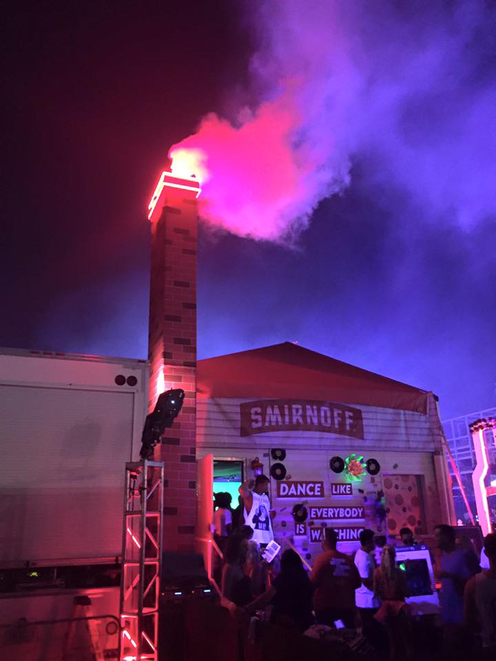 Custom CO2 Special Effects Built Equipment - Smirnoff CO2 Custom Chimney by CryoFX®