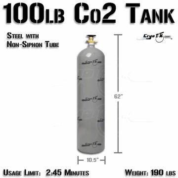 100lb Co2 Tank (Non Siphon)