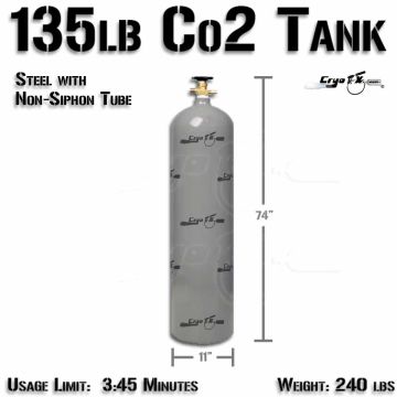 135lb Co2 Tank (Non Siphon)
