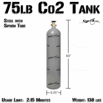 75lb Co2 Tank (Siphon Tube)