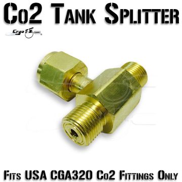  Co2 Tank Splitter (2-Way)