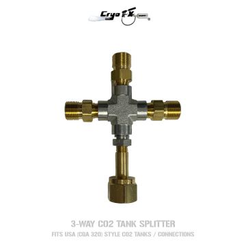 3 Way CO2 Tank Splitter
