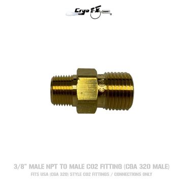 3/8 Male NPT to Male CO2 Fitting