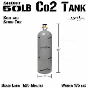 Short 50lb Co2 Tank (Siphon Tube)
