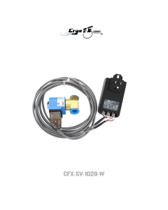 Solenoid Shut Off Valve with Wiring