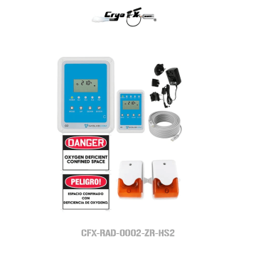 Oxygen Deficiency and Enrichment Safety Alarm with Horn Strobes