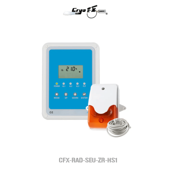 Single-Sensor O2 Deficiency & Enrichment Monitor with Horn Strobe