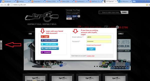 CryoFX indroduces new product page and faster checkout cart