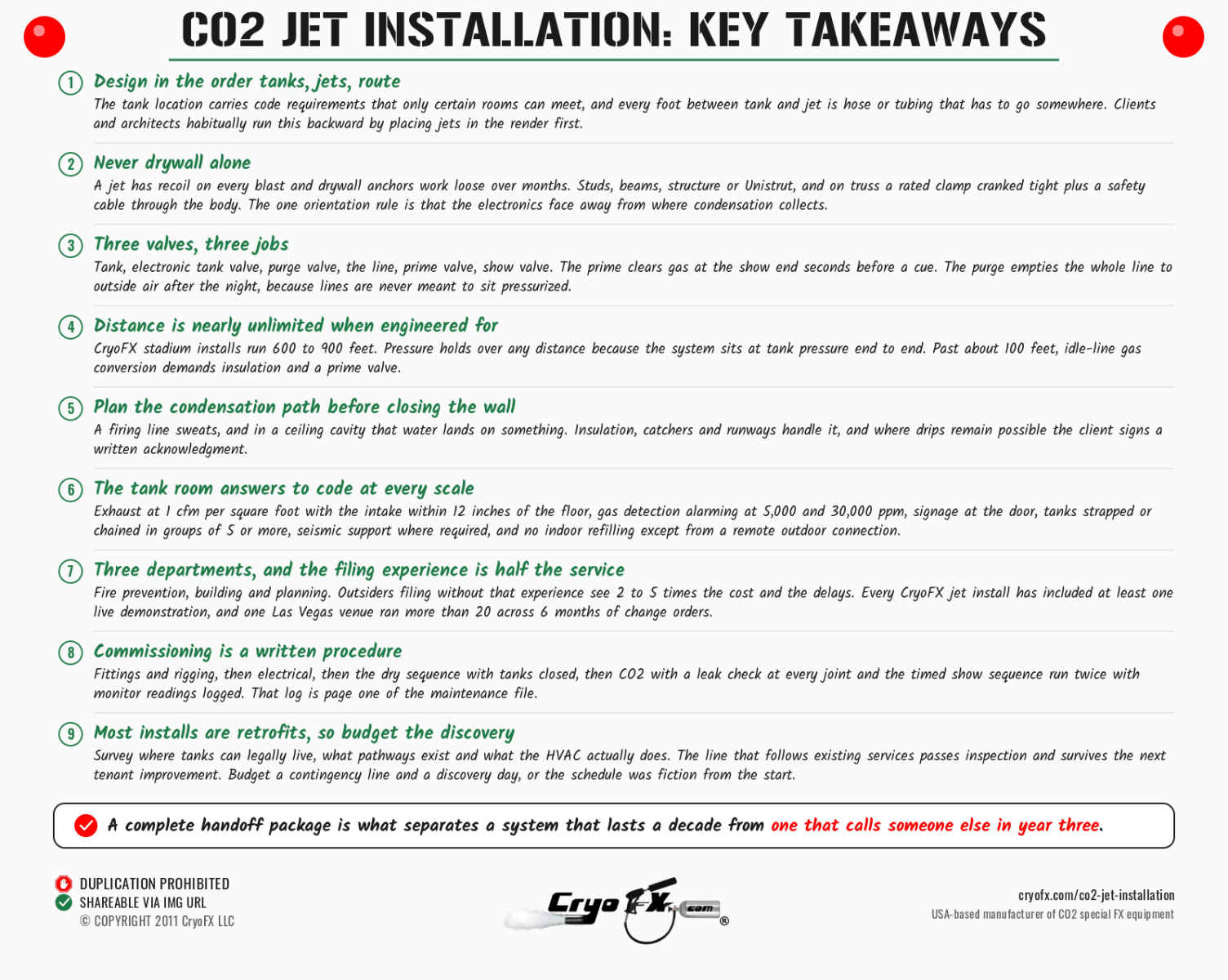 CryoFX CO2 Jet Installation Key Takeaways