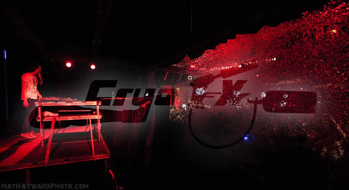 Steve Aoki in Seattle, Washington DJ Performance using CryoFX