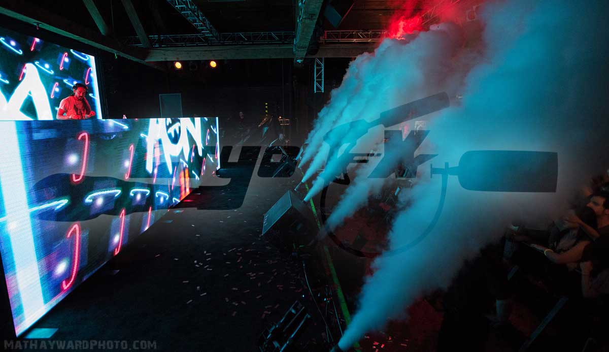 Steve Aoki the top 100 DJ in the world uses CryoFX for his on stage performance special effects